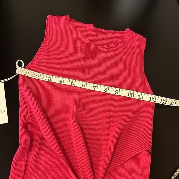 Miss Eleven midriff cut out sweater dress, midi bodycon, stretchy, Large,NWT - Picture 4 of 9